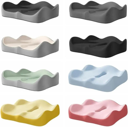 JJKSKV Tailbone Orthopedic Memory Foam Coccyx Cushion for Pain Relief - Non-Slip Seat Cushion for Office Chair