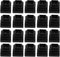 30pcs Black Square Furniture Leg Plugs Tube Bungs End Caps 15x15mm for