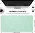 60x35cm) Desk Pad Soft PU Leather Large Mouse Pad Laptop Computer Desk Mat Table Blotter Flat Smooth Waterproof