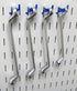 Wall Control KT-200-DLX Blue Slotted Metal Pegboard Hook Kit, Deluxe Assortment for Storage & Organization, 50 lbs