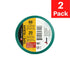 Xtricity 3/4 inch x 66 Ft Vinyl Green Electrical Tape - Durable, Stretchy, General Purpose, 600V (2 Pack) for Insulation