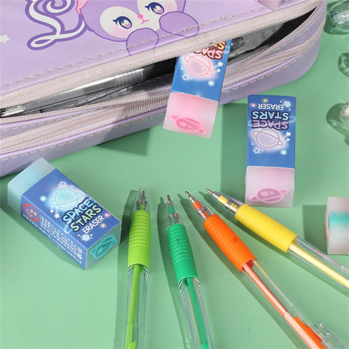 Eraser CuEraser - Cute Plastic Rubber Erasers for School Office Pencils, 6PCS