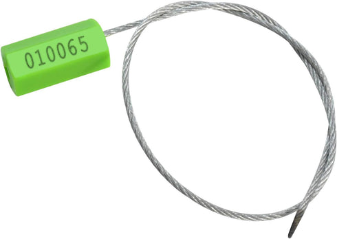 20pcs 20pcs) Security Marking Cable Seals Tamper Proof Steel Wire Seal Numbered Shipping Seals Disposable Pull Tight