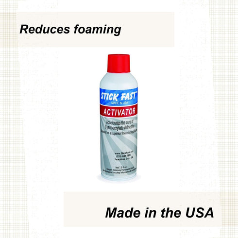 Stick Fast Aerosol Activator Multipurpose Adhesive Spray, Clear, 7.5 Ounces
