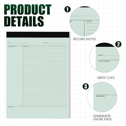 Writing Note Pads, 8.5 x 11 Inches Legal Pads, Lined Paper for Office School, 45 Sheets Per Pad, Multicolor