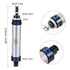 MECCANIXITY Pneumatic Air Cylinder Double Action MAL25X75 25mm Bore 75mm Stroke with Y Connector and 4Pcs Quick Fitting Set