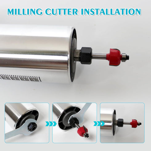 Zoihanx Trimming Carving,110V Trimmer 15 1/4" Set,Adjustable Height,30000R/MIN Wood Router,Palm Router for Slotting