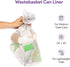 12-16 500 Count 6 10 Gallon Clear Garbage Can Liners, - Medium - Large Trash Can Liners - High Density, Thin