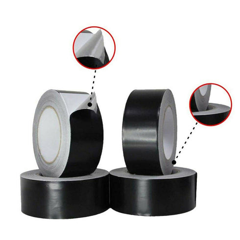 2 Inch Black Aluminum Foil Tape, 20M, Professional Grade Roll Adhesive Sealing Duct Tape