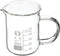 PATIKIL 50ml Glass Beaker with Handle, 3.3 Borosilicate Glass Graduated Measuring Cups with Spout for Kitchen Lab