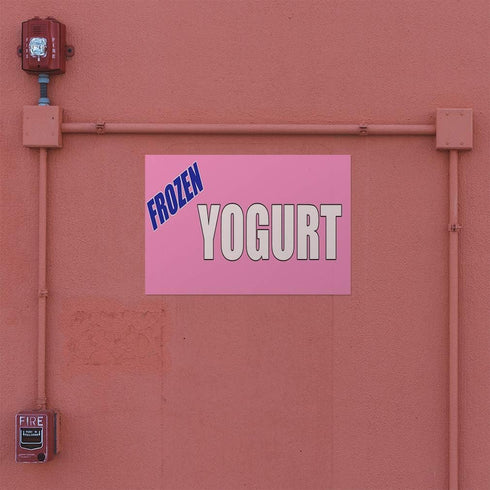 Fastasticdeals Frozen 36x24Inches Decal Stickers Multiple Sizes Yogurt Food Fair Promotion Business Industrial Vinyl