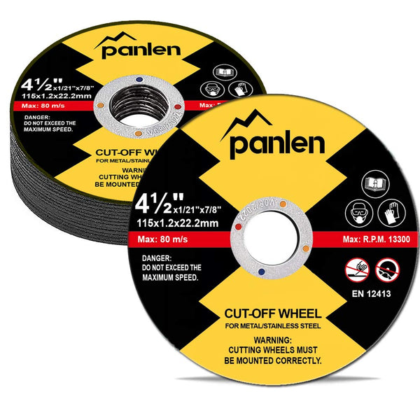 25 Pack - 4.5" 7/8" Arbor Cut Off Wheels for Metal, Premium Stainless Steel Cutting Wheel for Angle Grinder