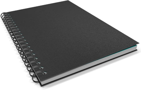Binditek 200 Pack 12 Mil Polycover, Midweight Binding Covers, Lightly Textured Sand Finish, 8-1/2" x 11", Black