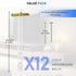Drywall Anchor with Included Bolts for 1/4”-20, Heavy Duty Hollow Drywall Anchors for TV Mounting Kit, 12 Packs