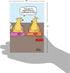 NobleWorks - 1 Happy Birthday Cartoon Greeting Card, Funny Notecard with Envelope, Comic Stationery