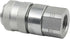 PD242 Series PD Steel Test Port Quick Coupler with Female Pipe Thread, 1/8" Body Size, 1.98" Length