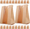 UPKOCH 100pcs Kraft Paper Bread Bags with Window for Bakery, Sandwich, and
