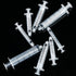 Plastic Syringe Luer Lock With Measurement, No Needle for Scientific Labs, Liquid Measuring, 20ml 10pcs