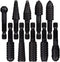 Wolfride 10Pcs Rotary Rasp File Set 1/4 Inch Hex Shank Rotary Burrs for Wood Carving