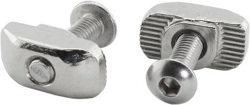 50pcs M4 x 10mm Button Head Socket Cap Screws, 304 Stainless Steel Allen Hex Button Head Screws