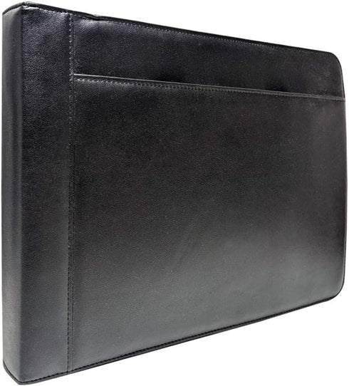 MSP 7 Ring Business Check Portfolio Binder with Handle, Zipper Closure for Business or Personal Checks (3-to-A Pages)