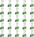 JAM PAPER Colorful Binder Clips - Small - Green - 3/4 Inch (19 mm) - 25/Pack
