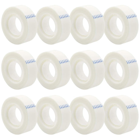 OWLKELA 12 Rolls Matte Adhesive Tape, Invisible Foggy Translucent Tape for Correction and Labeling, 0.7 in x 1000 in