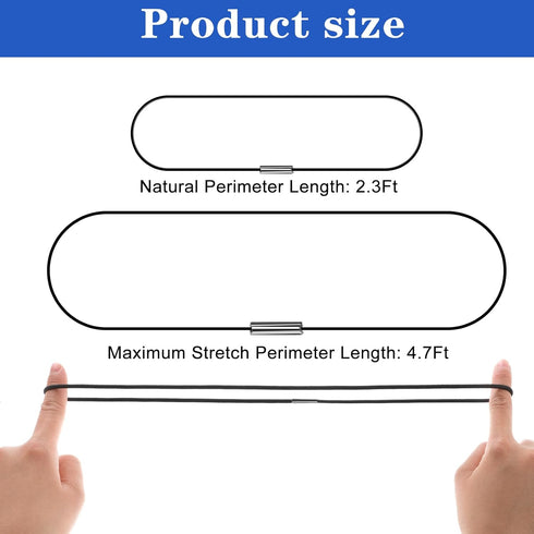 Piriuuo 4 13 30 Pcs Trash Can Bands Trash Bag Holder Garbage Bag Holder Trash Can Rubber Bands for to Gallon Garbage