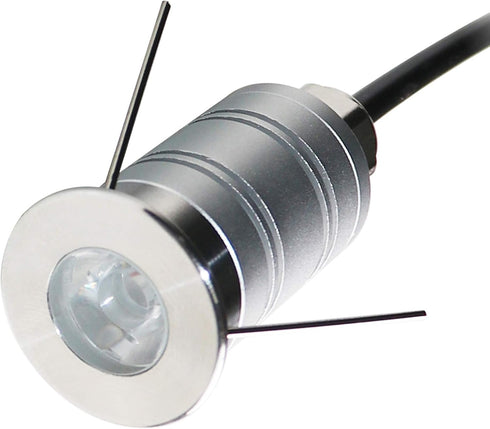 LED In-Ground Well Light, Mini 15 Narrow Beam Angle Spotlight, 1W 12V-24V DC, Warm White
