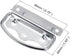 Chest Ring Pull Handle (80mm/3.15") 2Pcs, Iron Spray Paint Folding Pull Handle - for Home Lifting Door Chest Toolbox, Silver by METALLIXITY