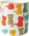 HANKOR Ceramic Pen Holder for Desk, Cute Cat Pencil Cup, Makeup Brush Holder, White