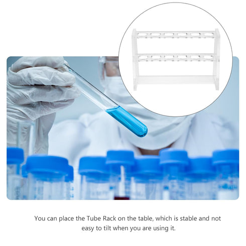 Plastic Test Tube Rack, Transparent 6 Slots Acrylic Tube Holder, Test Tube Stands for 10ML Test Tubes Chemistry