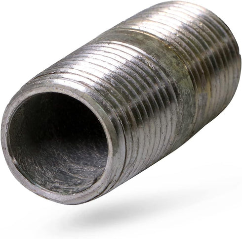 OQHM1855-10 NPGL1820 Galvanized Nipple Pipe, 1/8" x 2"