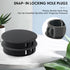 15PCS 1-1/4 In/32 mm Plastic Hole Plugs, Black Flush Mount Panel Plugs Button Locking Snap in Locking Screw Hole Cover