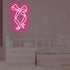 15 9.2 Bow Ribbon Neon Sign - Light-Up Pink Bow Neon Decor for Girls Bedroom, Nursery, and Birthday Gift, Elegant Wall