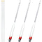 3 Pcs Glass Hydrometer Alcoholmeter 0-200 Proof, Digital for Distilling Moonshine Liquor