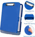 8.5x11 Meiikun Clipboard with Storage, Plastic Clipboards with Pen Holder, High Capacity Nursing Clipboard Folder, Side