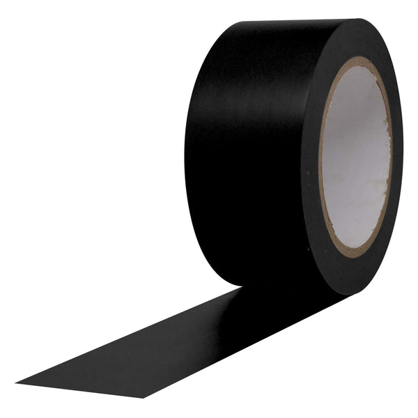 ProTapes Pro 50 Premium Vinyl Safety Marking Tape, 6 mils Thick, 36 yds x 2" Width, Black (Pack of 1)