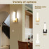 12" Inch 12W 4000K 110V Gold Wall Lights for Bedroom Modern Indoor LED Hallway Sconces Corner Light Height Bedside