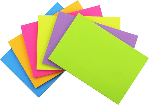 Early Buy Sticky Notes, 6 Bright Colors, 6 Pads, Self-Stick Notes, 4 in x 6 in, 45 Sheets/Pad