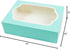 10-Count (14 10 5 Inches, Global Sugar Art Extra Deep Quarter Sheet Cake Box with Window, Sturdy, AutoPopup x x