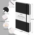 Notebooks Journal, Premium Thick Paper Rule Lined Journal, Black Hardcover Note book Journals for Office School Business Writing Note Taking Journaling, Office School Supplies 5"×8.25" (3, Black) by Huhuhero
