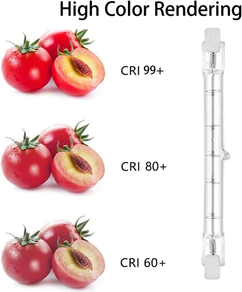 UGEFKMQ 5PC R7S 189MM T3 500W 230V Bulb R7S 89MM 1000W 120V Bulb 110V-1000W Halogen Warm White for Work, Security