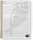 Softcover Eat Well 8.5" x 11" Recipe Spiral Notebook/Journal, 120 Recipe Pages, Durable Cover, Gold Wire-o Spiral