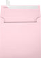 LUXPaper Candy Pink Square Invitation Envelopes | Peel & Press | 5 1/4" x 5 1/4" | 50 Qty | 80lb. Text