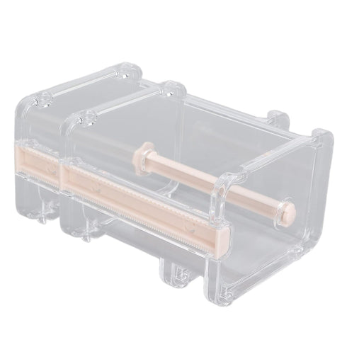 Tape Dispenser Cutter, Transparent Multi Masking Tape Dispenser for Home Office School