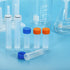 PATIKIL 10mL Plastic Test Tubes, 10 Pack Clear Screw Cap for Lab Laboratory Science
