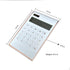 Solar Gold Calculator, Standard Function Desktop Calculator, 10-Digit LCD for Office and Home (Rosegold)