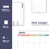 Magnetic Fridge Calendar Whiteboard, Vertical Monthly & Weekly Dry Erase Calendar Set with 1 List Board