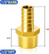 TAILONZ PNEUMATIC Brass Hose Barb Fitting, 1/2 Inch Barb to 1/2 Inch Male NPT Adapter (Pack of 5)